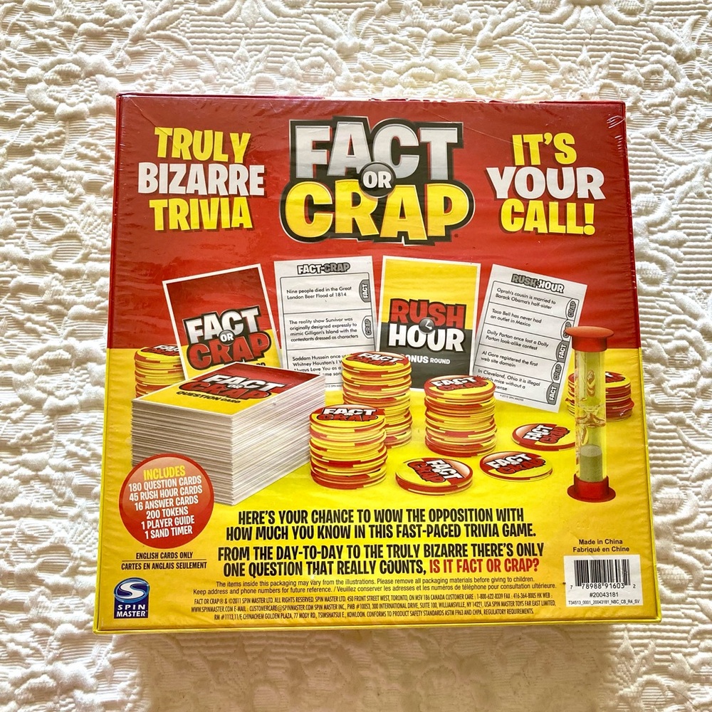 New-In-Box ‘Fact or Crap’ Trivia Game - Picture 2 of 6